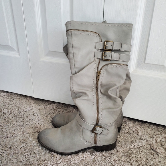 White Mountain Ranger tall gray riding boots - Picture 2 of 8